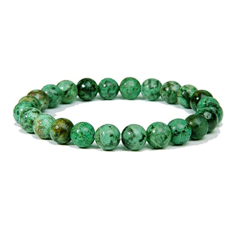 Pulsera de cuentas de ágata de cristal rosa de 8mm de europa y américa volcán ojo de tigre piedra de pino blanco pulsera de cuentas hechas a mano transfronteriza