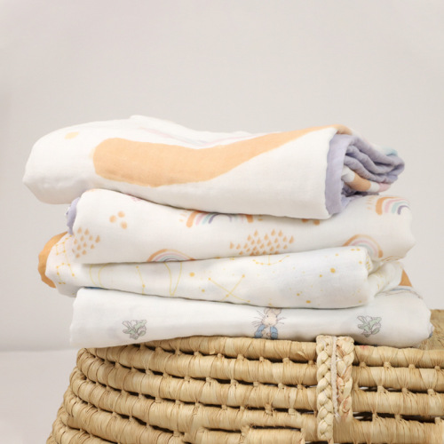 Baby gauze bath towel six-layer quilt baby baby quilt newborn baby blanket kindergarten lunch break quilt wrap