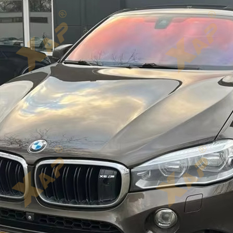 Cross-border front windshield privacy film heat insulation sunscreen car glass color-changing film colorful solar film