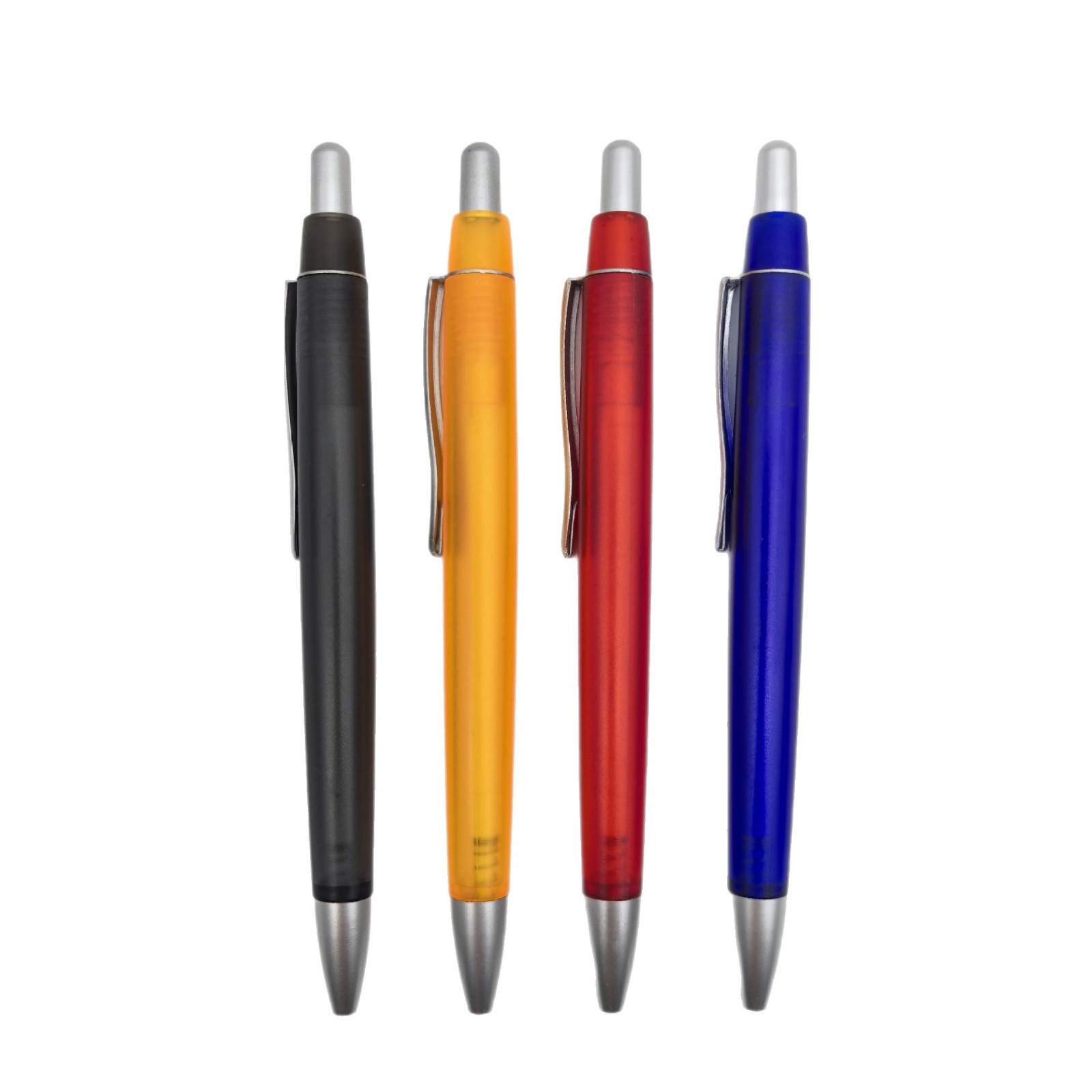 Suministro de bolígrafo de plástico de presión de color, bolígrafo esmerilado, bolígrafo de regalo publicitario, bolígrafo de hotel de promoción al por mayor