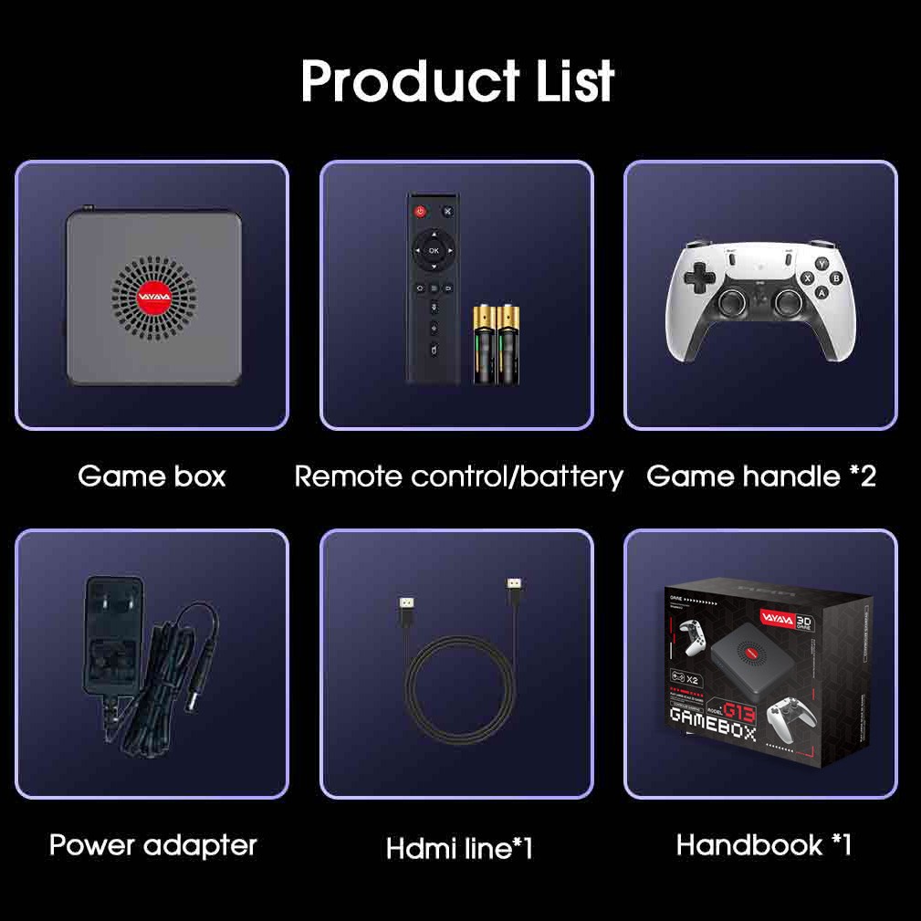 Foreign trade cross-border G13 TV game machine GD10 home box dual system set-top box x2 wireless Bluetooth handle