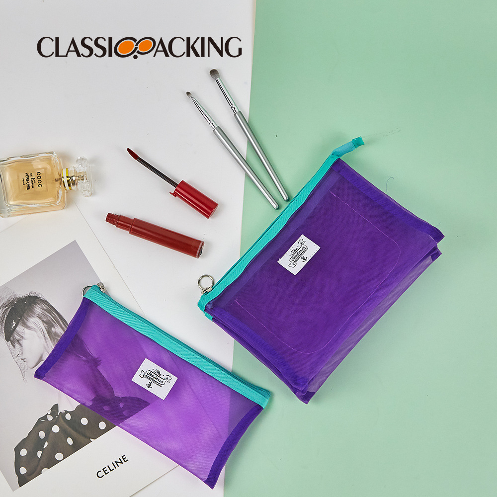 2025 nuevo fabricante de bolsas de malla de gran capacidad bolsa de almacenamiento de productos de belleza al por mayor bolsa de cosméticos multicapa multifuncional