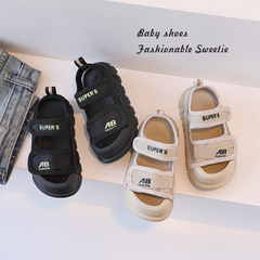 Children's sandals 2023 new fashion middle and small children boys beach shoes sports baby girls soft bottom anti-slip summer shoes