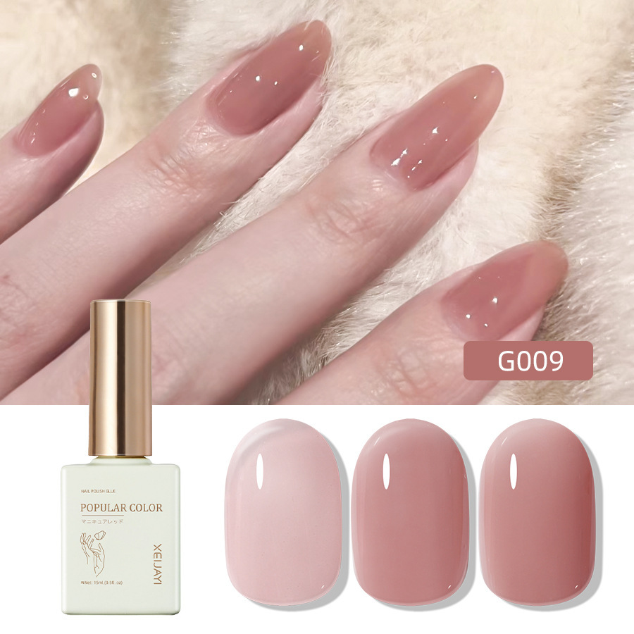 Pure Color new white nail polish glue nude transparent nail polish shop special high-grade nail polish lasting firm Factory wholesale