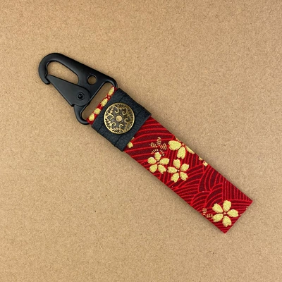 car products cross-border hot selling | Car key bag - eagle-mouth-keychain-cherry-blossom-red