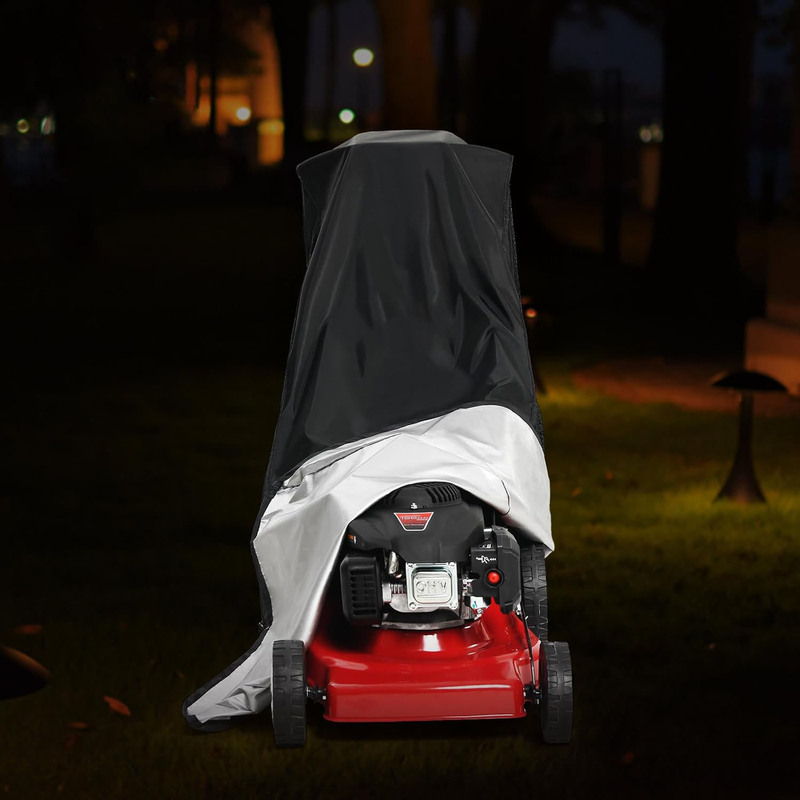 Cross-Border 210D Oxford Cloth Outdoor Lawn Mower Cover, Grass Trimmer Cover, Vehicle Cover, Rainproof, Sunproof, Weed Trimmer Sunshade Cover