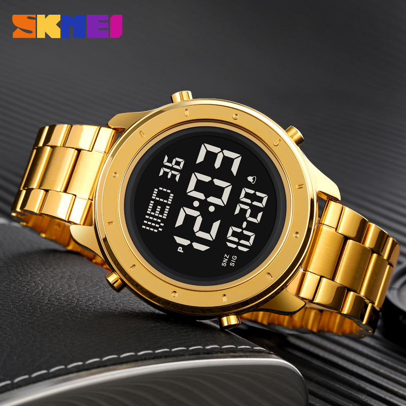 SKMEI reloj electrónico deportivo Delgado multifuncional impermeable reloj de estudiante masculino reloj casual de moda al aire libre