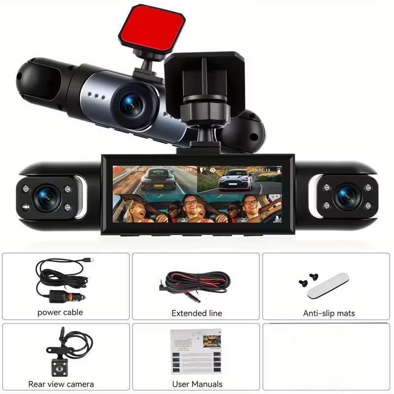 Quad Lens HD, Zhongxing Driving recorder - quad-lens-no-card-no-wifi
