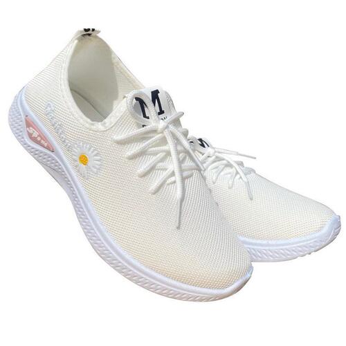 Women's Daisies Sports Shoes, Mesh Sneakers, Breathable Casual Flat Shoes, Single Women's Shoes, Flyknit Women's Sports Shoes, Fitness Shoes