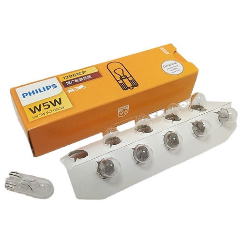 Philips Car Bulb W5W T10 Plug-in Bulb 12V 13961 Beam Width Light Logo Light 24V 13961
