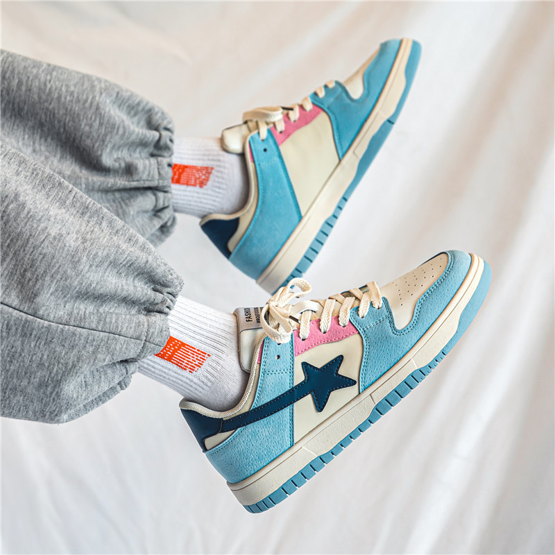 Nicho de diseño original para parejas zapatos de skate para hombres invierno nuevo meteorito zapatos casuales de suela suave amortiguador zapatos de moda
