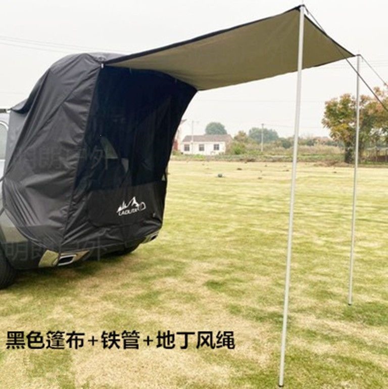 SUV roof tent, car rear tent, self-driving travel, barbecue, camping, car-mounted sunshade, waterproof, mosquito-proof, trunk travel, simple