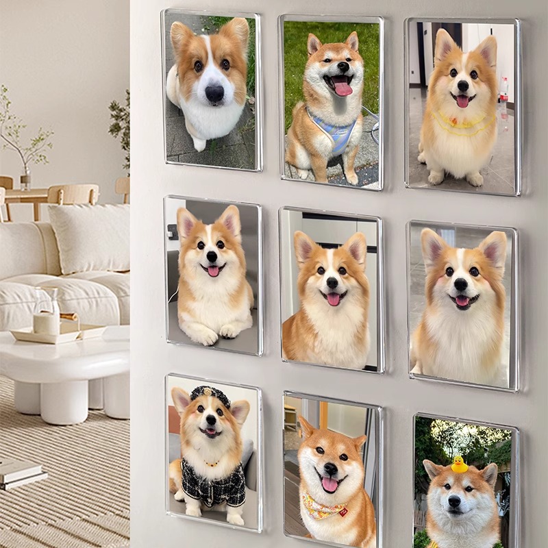 Marco de Fotos Magnético para Pared en Acrílico para Fotos y Refrigerador