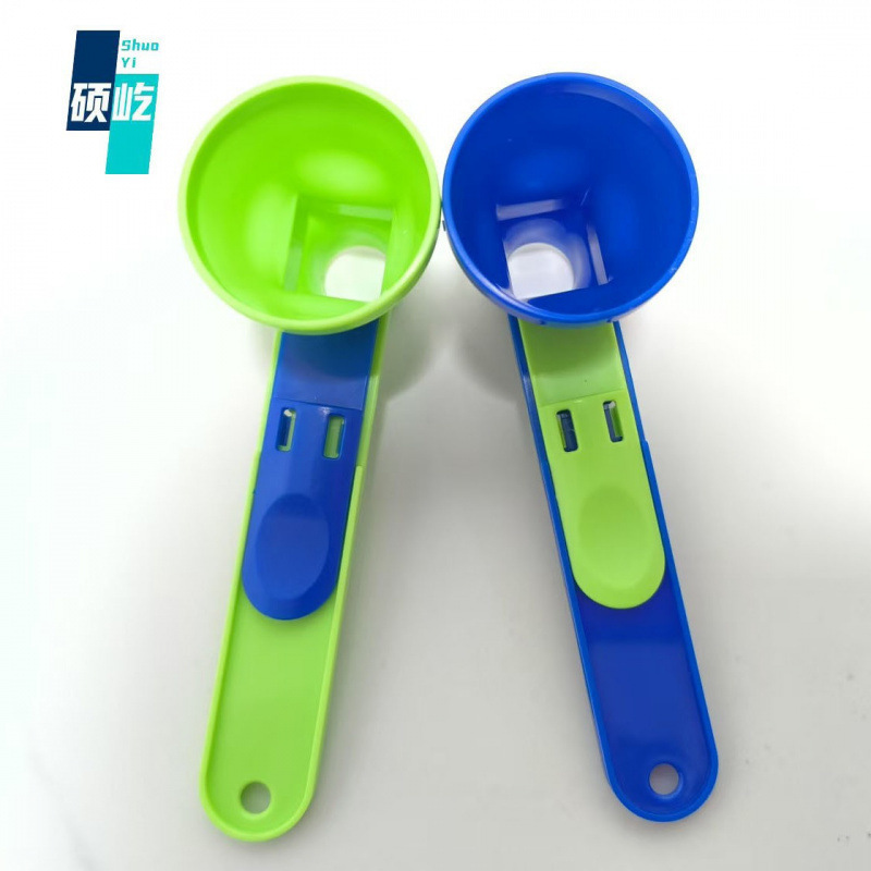 Cross-border new product Mess Free Measuring Funnel, creative protein powder sliding spoon, coffee anti-drip spoon