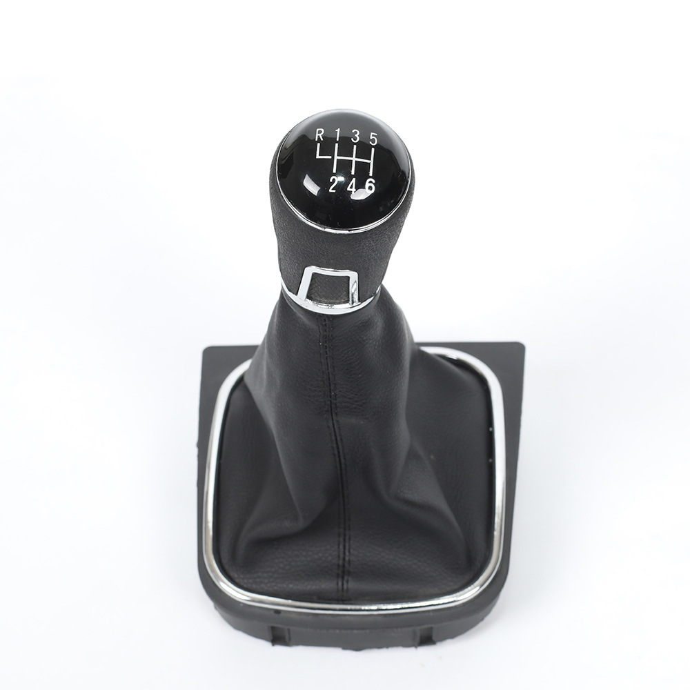 Suitable for Volkswagen Jetta and Golf cars, red line dustproof gear shift knob cover set accessories for the cabin
