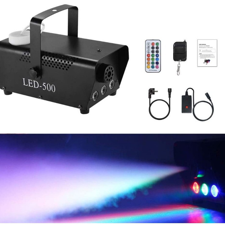 Doble control remoto led500w Color opcional máquina de humo etapa generador de humo etapa pulverizador
