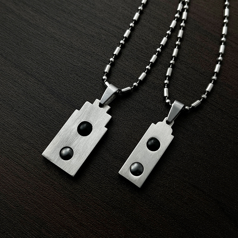 Geometric Pattern 1 Piece 316 Stainless Steel Geometric Polished Pendant