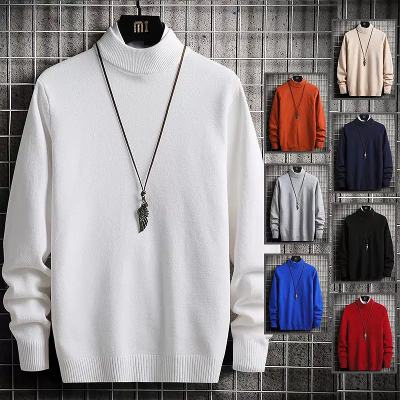 Вязаный свитер с длинным рукавом, 2023, корейский стиль, Slim fit