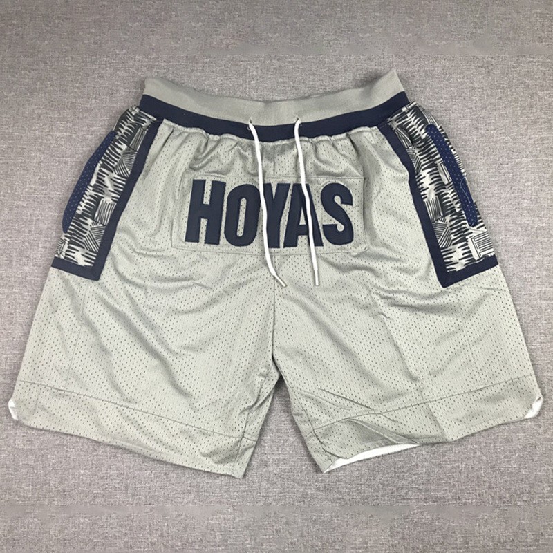 Georgetown University Shorts Hpyas Summer Cross-Border Shorts Retro American Pocket Dense Rust Five-Point Shorts for Men