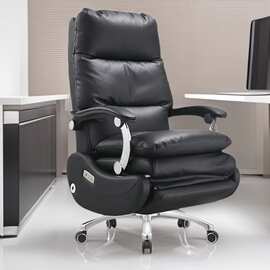 定制轻奢久坐不累总裁大班椅 现代简约舒适可躺电动老板椅办公椅