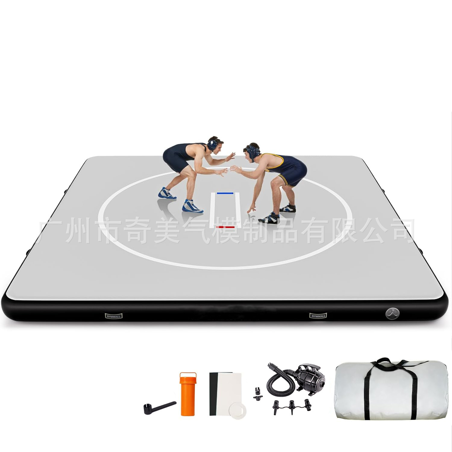 Amazon Customized Somersault Air Cushion Wrestling Training Mat Judo Mat Taekwondo Floor Mat Pvc Inflatable Wrestling Mat