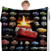 汽车总动员毛毯 可爱卡通毛毯柔软法兰绒盖毯数码印花空调午休毯