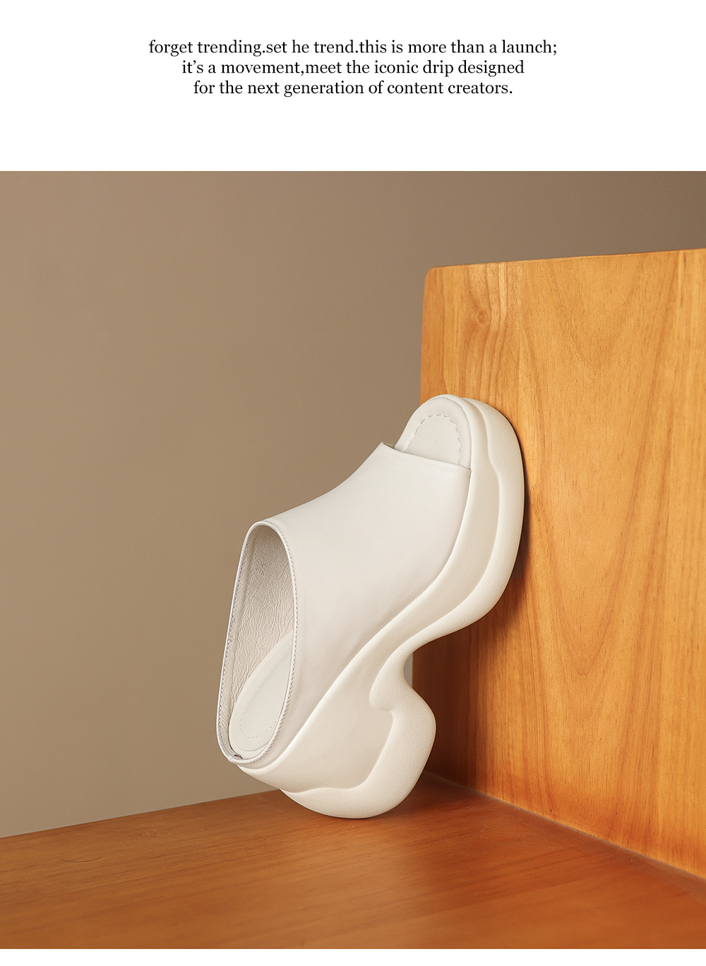 Sandal cao gót nữ đế dày 8,5 cm quai ngang da bò — đen chi tiết 18