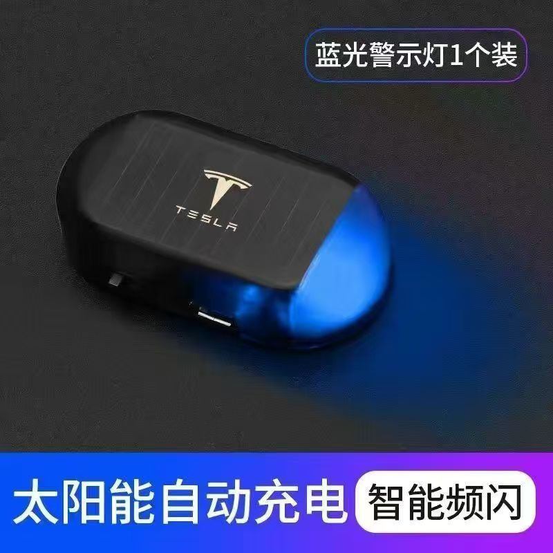 lámpara de advertencia solar de automóvil simulación antirrobo lámpara de advertencia antirrobo de simulación LED universal de cámara de vídeo