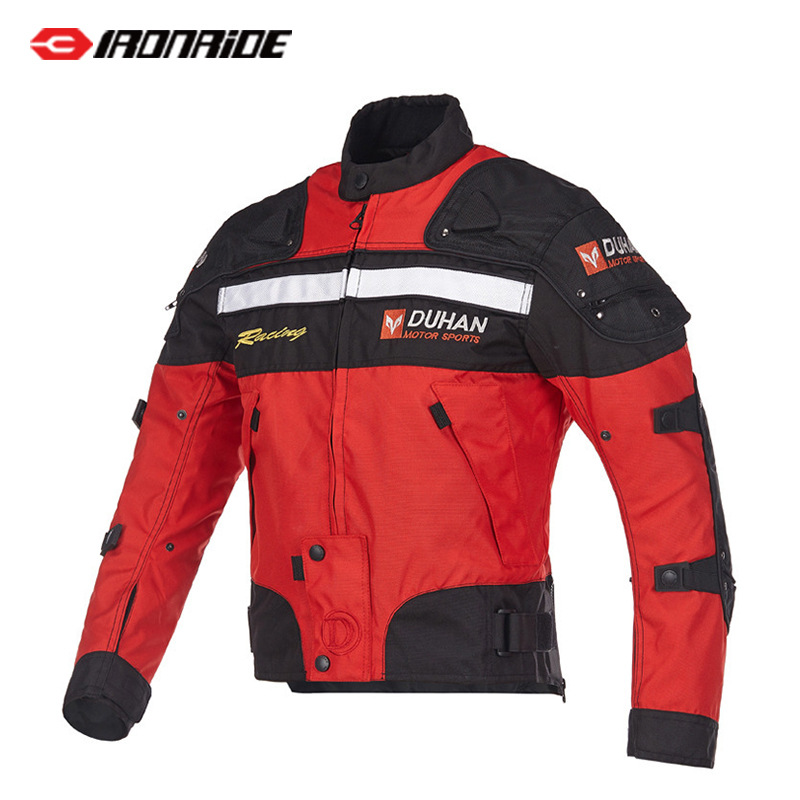 Duhan Motorcycle Cycling Suit Anti-Fall Waterproof Racing Suit Men's Suit Motorcycle Rider Jacket Cycling Sports Breathable