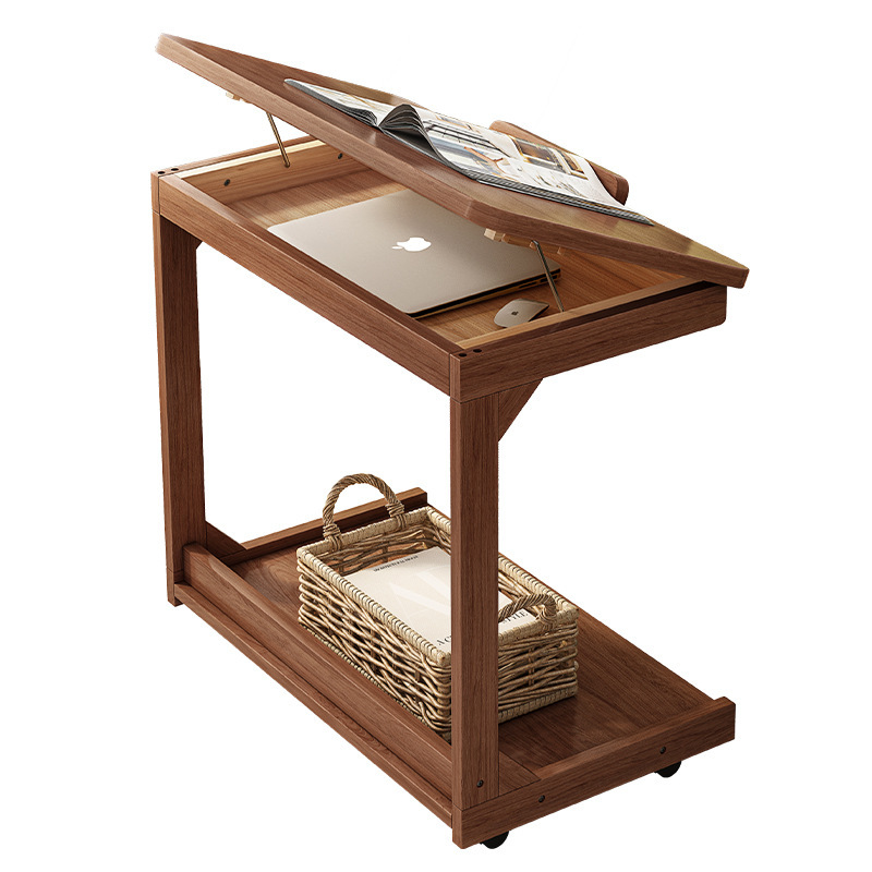 Mesa de cama móvil 2024 nueva mesa de computadora pequeña simple dormitorio sala de estar familiar sofá plegable mesa lateral