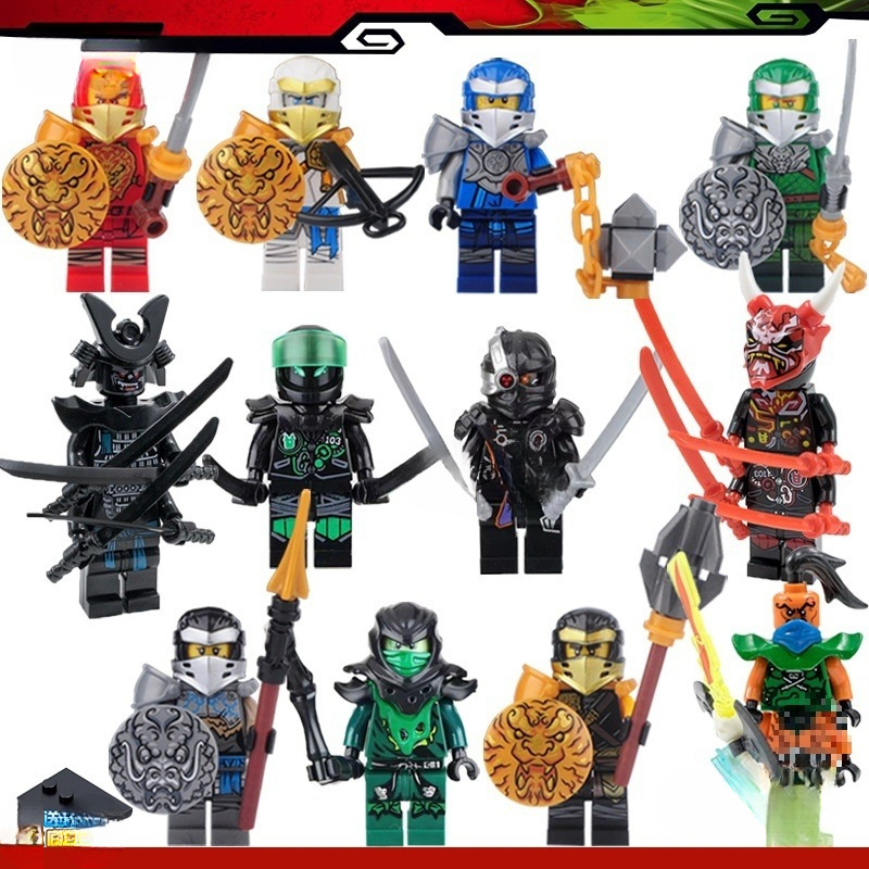 Ninjago üslubunda motosiklet fiqurlu konstruktor
