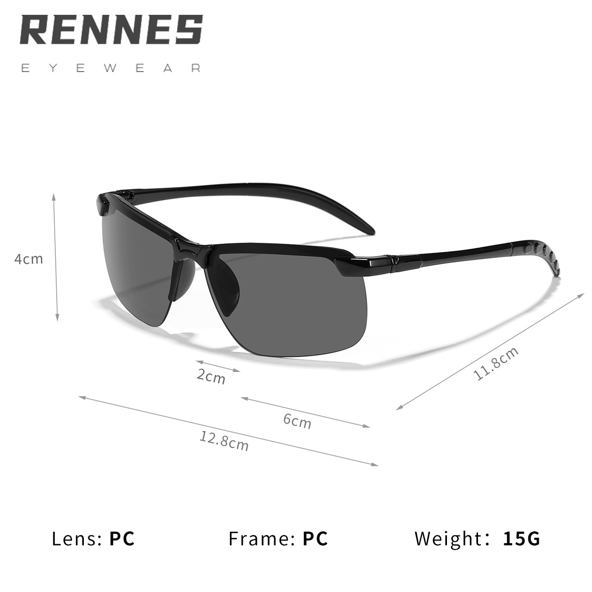 Los nuevos niños al por mayor de moda personalizada medio-Marco al aire libre bicicleta deportes gafas de sol a prueba de UV