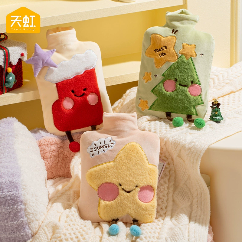 天虹 Water container PVC, plush big cartoon hand warmer, new collection, 1800 ml