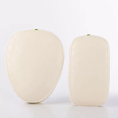 and sun-proof electric vehicle seat: Electric car cushion - almond-peach-front-and-back-set