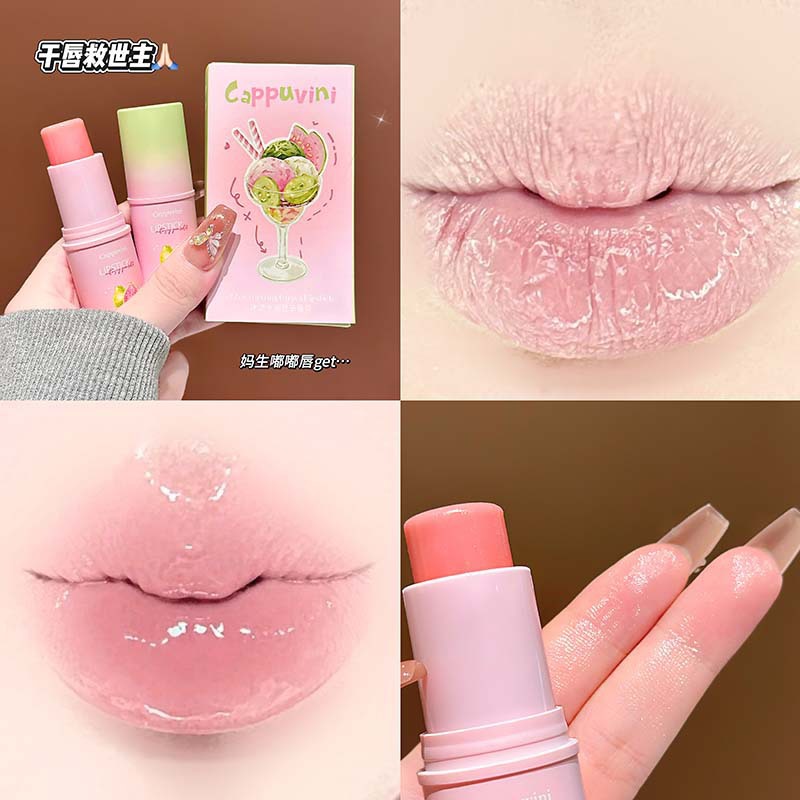 CAPPUVINI Hielo permeable y humidificante Baole lipstick de agua de acero anti-agrietamiento de labios anti-agrietamiento desvanecimiento de las marcas de labios maquillaje transfronterizo image 7