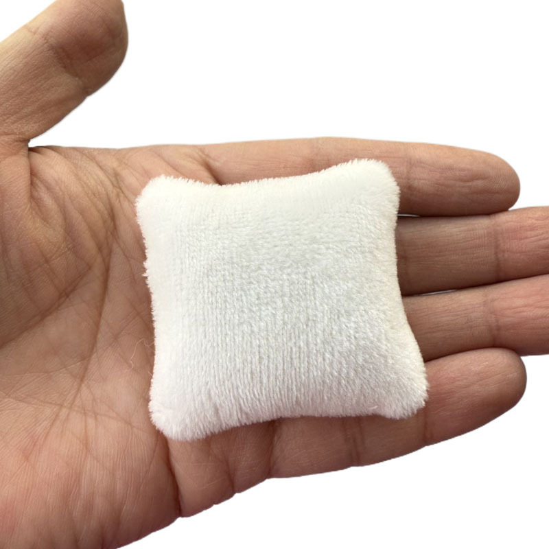 1:12 Dollhouse mini modelo escena sofá accesorios Rosa franela cojín almohada