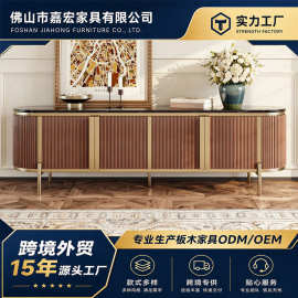 轻奢豪华岩板大理石电视柜现代简约小户型客厅创意落地柜储物柜