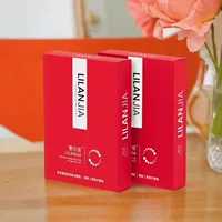 Маска с рекомбинантным коллагеном Lilanjia, тип Red Jia Water, световой микроигольчатый роллер, лазерная фруктовая кислота, восстановление, 6 шт./упаковка