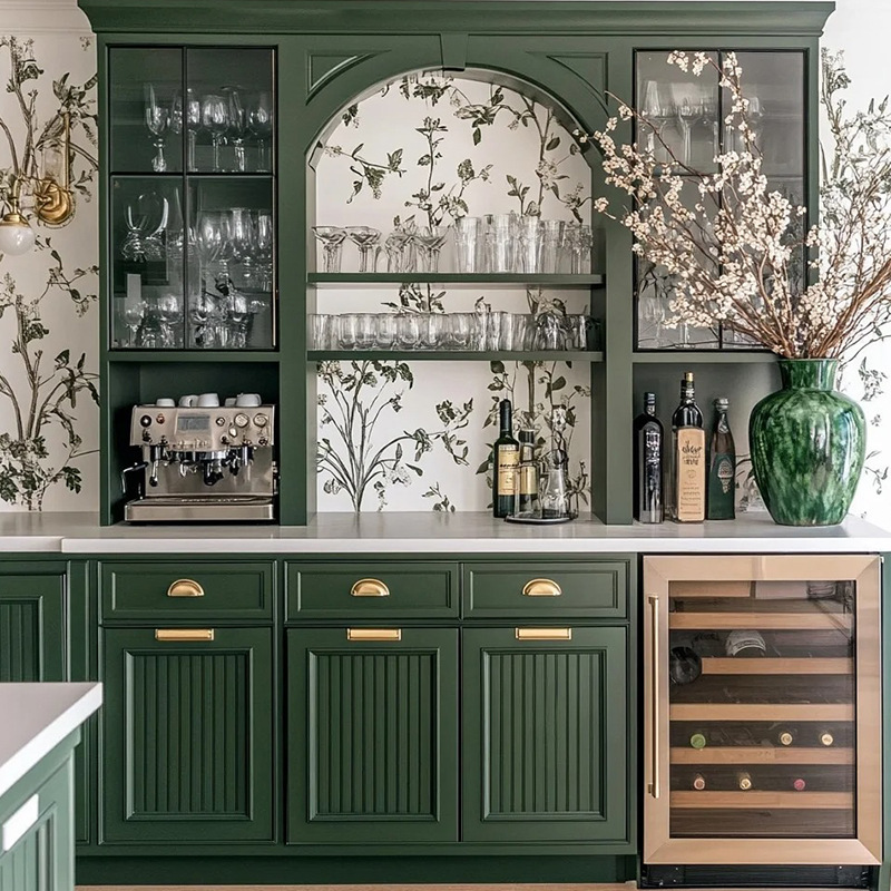 French-Style Cabinet Doors, Custom-Made Panels for the Whole House, Kitchen Osb Panels, Lacquered Glass Lattice, Swing and Sliding Storage