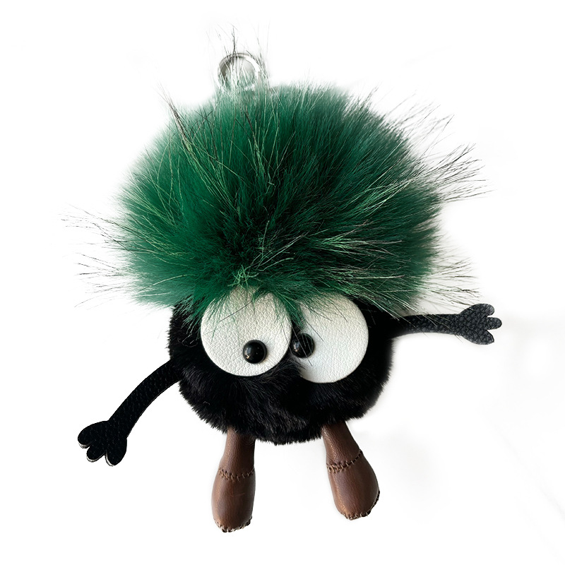 Cute lana bola de carbón coche llavero colgante red en elfadas bolsas de peluche bolsas colgantes regalo