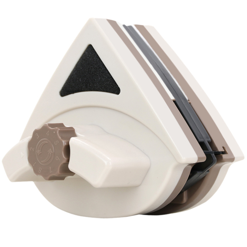 Yilaijie triángulo limpiador de vidrio magnético de doble cara limpiador de vidrio de una sola capa limpiador de vidrio limpiador de ventanas limpieza