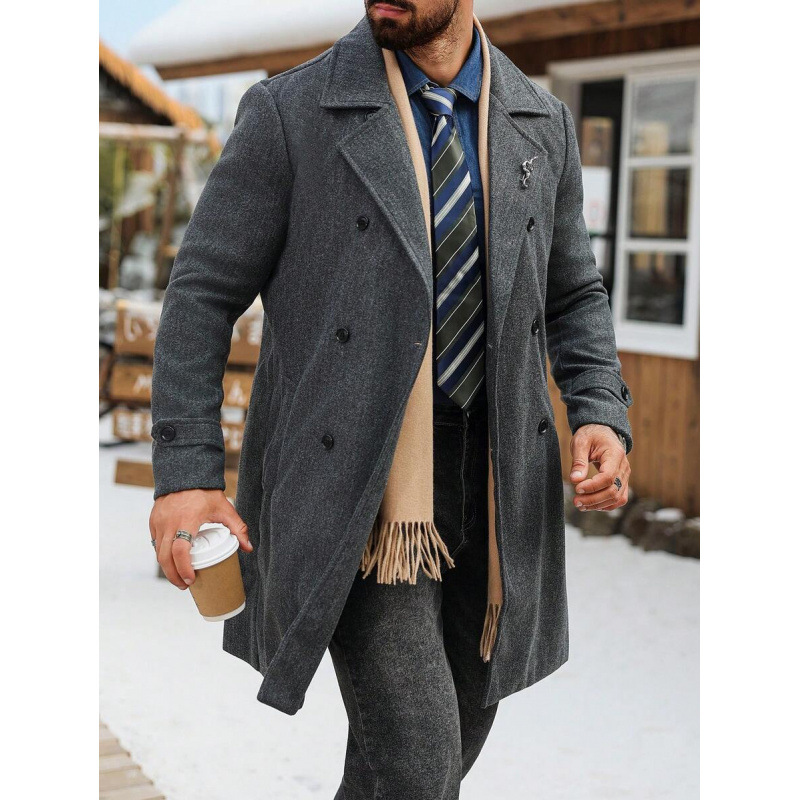 L 48026 Hombre delgado trench coat hombre delgado trench coat