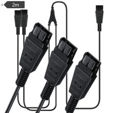 Y型QD转双QD线耳机PC连接线快速断开Y型培训线适用于Jabra GN耳麦