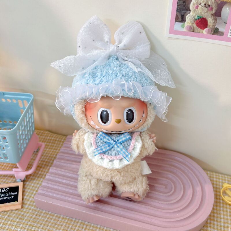 新品labubu娃衣帽子泡泡玛特拉布布衣服着替可爱公仔配饰厂家直销|undefined