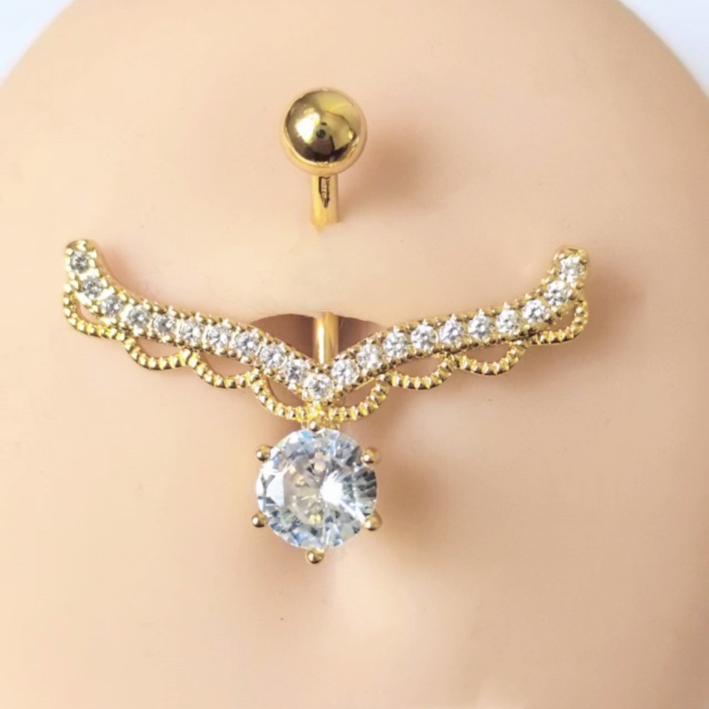 Sweet Hot Selling Antler Belly Button Ring Dangle Belly Ring Ladies Body Piercing Jewelry detail image 9