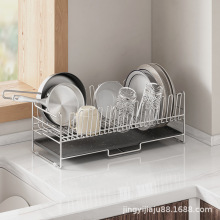304不锈钢沥水碗盘架台面放碗架筷洗碗置物架窄款厨房碗碟收纳架