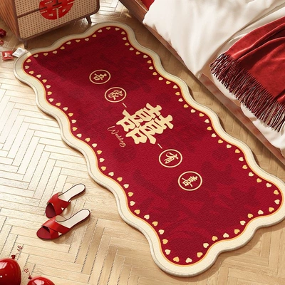 Floor Mat Bedroom Wedding Room | Car Carpet - wedding-bedside-04-60x-180cm-easy-care-bedside-blanket
