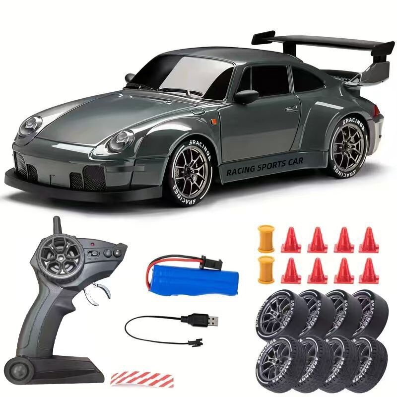 Cross-border 1:24 RC remote control car in haze blue, professional racing car, four-wheel drive drift remote control car toy, TK hot-selling product
