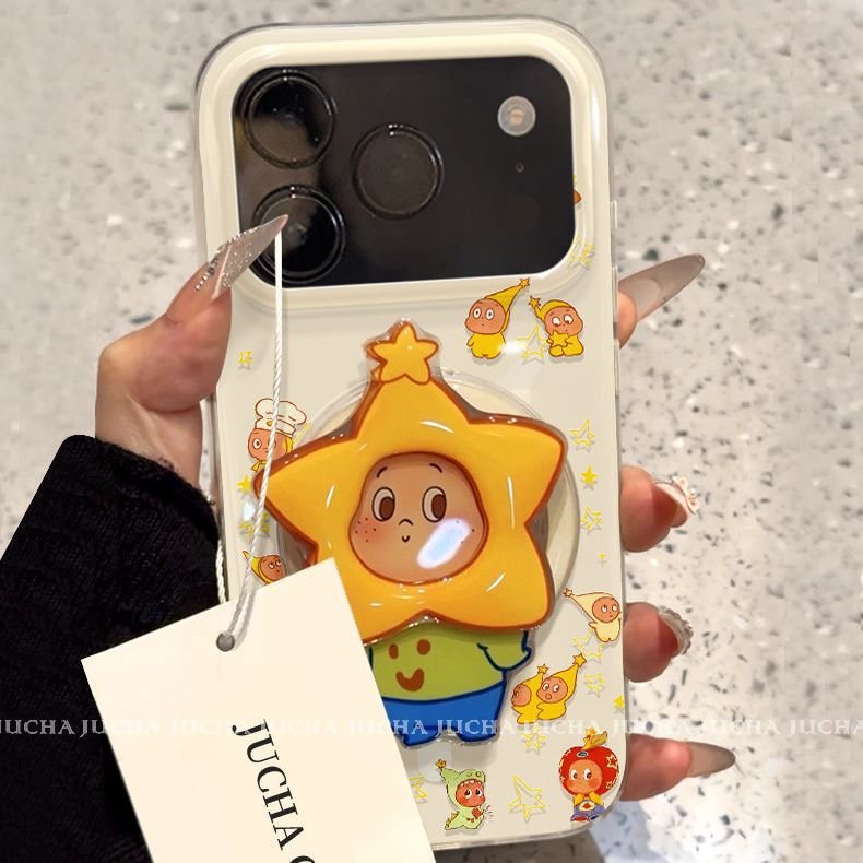 Suitable for Apple 17 Phone Case with Artistic and Niche Design, iPhone 16 Pro with Magnetic Attraction, High-End 15, 14 Mini Star Pattern Suitable for Apple 17 Phone Case with Artistic and Niche Design, iPhone 16 Pro with Magnetic Attraction, High-End 15, 14 Mini Star Pattern