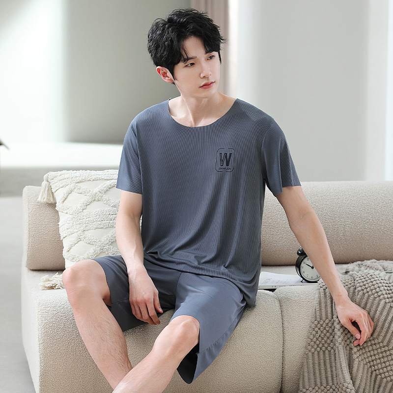 1802 다크그레이 남성 반팔 슈트